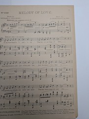 1904 Melody of Love Sheet Music H. Engelmann Richard C. Dillmore Theo Presser PA