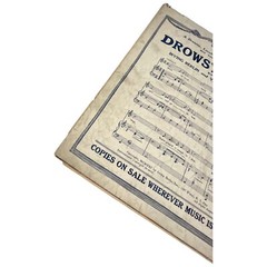 1921 All By Myself Irving Berlin Sheet Music Woman Doll Phone Cuckoo Clock Moon