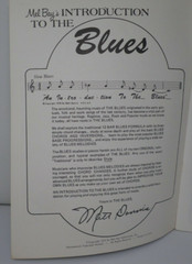 Mel Bay’s Introduction To The Blues By Matt Dennis 1976 Softcover