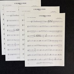 E Pluribus UNUM March Concert Band Sheet Music Complete Scores & Parts Jewell