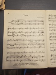 Trying-Sheet music by Billy Vaughn-1952