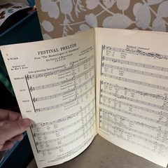 1936 Festival Prelude by Richard Wagner Choral Only Sheet Music M. Witmark & Son