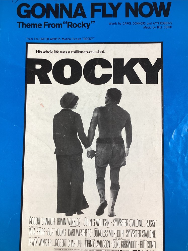 Rocky Theme 1976 Sheet Music Gonna Fly Now Original 1st Ed