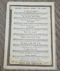Vintage 1930s 1940s Sheet Music Robbins Music Corporation New York Mix Lot Of 8