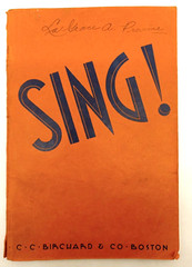 1937 Sing! C.C. Birchard & Co Vintage Paperback Songbook (K11)