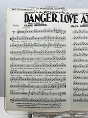 Danger, Love At Work Sheet Music from 20th Century Fox 1937 Guitar Frank Skinner