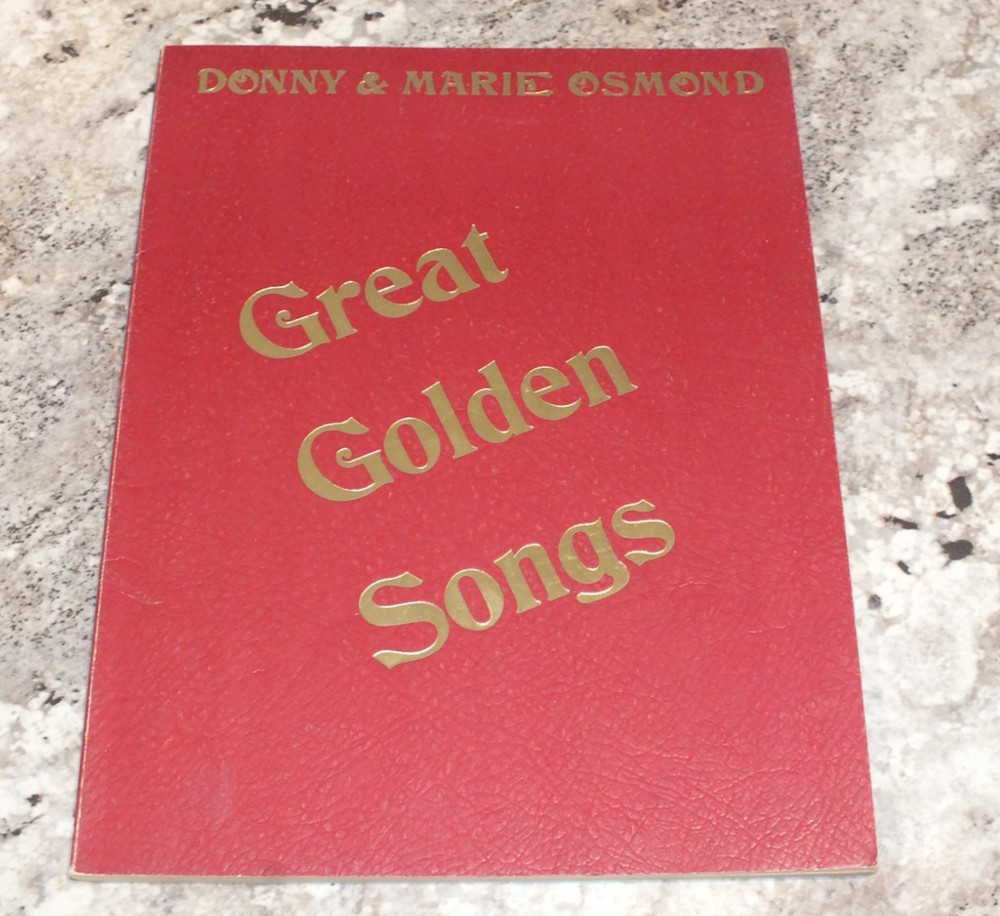 Donny & Marie Osmond ~ Great Golden Songs 1976 Lyrics and Songbook Excellent