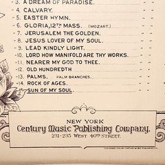 Antique 1901 Sabbath Echoes Sun Of My Soul Piano Organ Sheet Music