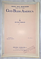 ​1940 God Bless America Vintage Orchestration Sheet Music Complete Irving Berlin