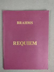 Brahms A German Requiem Opus 45 Vocal Score Lara Hoggard 1997 Hinshaw Music