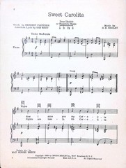 Sweet Carolita Sheet Music Rudy Vallee H. B. Hedley Herbert Fletcher 1929
