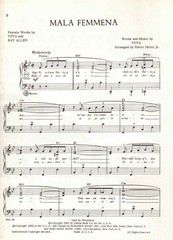 MALA FEMENNA & MELODIES FROM ITALY BY PIETRO DEIRO ACCORDION MSUIC BOOK NOS