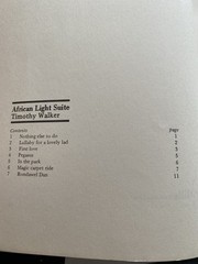 Vtg Timothy Walker African Light Suite Classical Guitar Song Sheet Music Rare