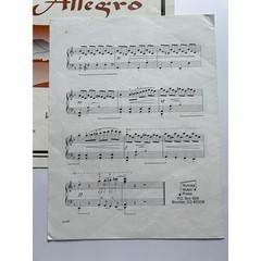 Lot of 3 Vintage Elementary Piano Solos Sheet Music 1988 1992 1995