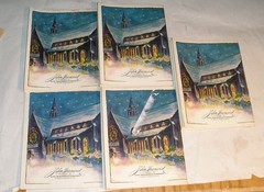 Lot of (5) CHRISTMAS CAROLS Song Book Vintage John Hancock Mutual Co. no 115