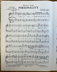 Personality 1959 Accordion Sheet Music Logan, Price, Deiro, Chas. Hansen