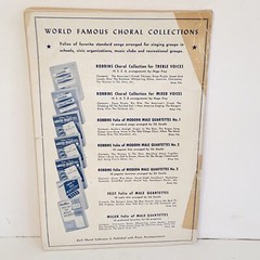 Vintage 1940s Patriotic Songs for Mixed Voices Sheet Music Song Book