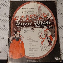 Disney Snow White and the Seven Dwarfs Souvenir Sheet Music Song Book Irving