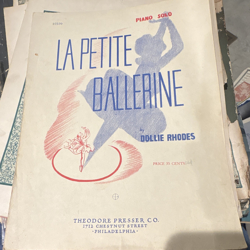 Theodore Presser Co La Petite Ballerine Sheet Music Piano Solo Classical 27570