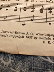 1927 Lindermann German Drinking Song Sheet (Trink Trink Bruderlein Trink)