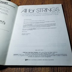 All for Strings Book 1 Comprehensive String Method Kjos 1985
