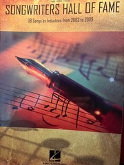 Songwriters Hall Fame 38 Songs by Inductees 2003-2009 Piano Vocal Guitar Music