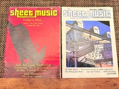 Vintage Sheet Music Magazine Lot of 13 Volumes 1979-1982. Good Condition