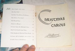Lot of (5) CHRISTMAS CAROLS Song Book Vintage John Hancock Mutual Co. no 115