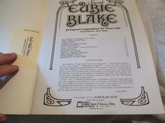 Rare BLACK BROADWAY sheet music Song Book EUBIE BLAKE Charleston Rag Ragtime +