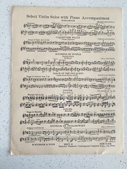 Lot 5 Vtg Violin Piano Sheet Music Duets Indian Love Call Chopin Cello Iris Eyes