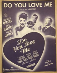 Do You Love Me 1946 Sheet Music Harry Ruby Maureen OHara Dick Haymes Harry James
