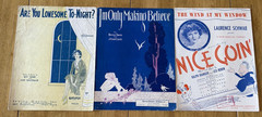 Mixed Lot of 80+ Vintage 1920&rsquo;s-1930&rsquo;s Piano Vocal Sheet Music. Folk, Pop, Etc.