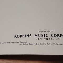 Robbins Music Hits From Great Film Classics Organ Song Book All-Organ No. 17