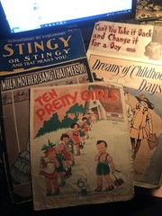 5-pack 11×14 sheet music pre-1920 Kids/Childhood Days