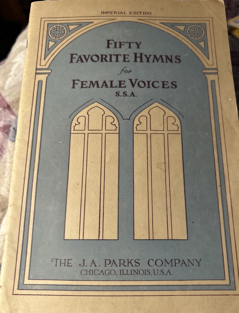Fifty Favorite Hymns for Female Voices Vintage Song Book