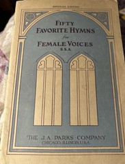 Fifty Favorite Hymns for Female Voices Vintage Song Book