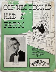 Old Mac Donald Had a Farm by Mort H Glickman, Nick Manoloff (1935, Sheet Music)