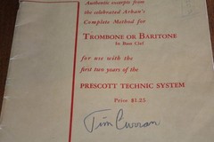 VTG ARBAN-PRESCOTT Technic System 1st & 2nd YEAR Trombone/Baritone Carl Fischer