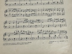 Vintage Ricordi PERLES MUSICALES Michel Chiesa Piano Sheet Music c.1910 Rare