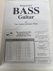 Progressive Bass Guitar For Beg – Advan Sheet Music Song Book Self Teach With CD