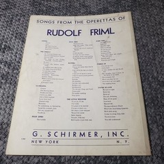 IT WAS NOT MEANT FOR ME Sheet Music Friml P/V G. Schirmer 1941