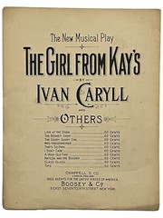 1901 Sheet Music THE TOREADOR New Musical Play Lionel Monckton & Ivan Caryll