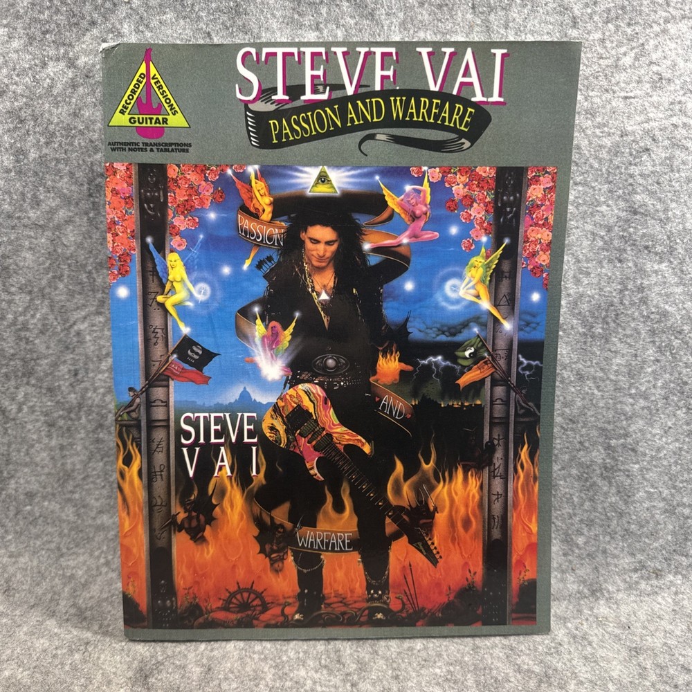 Steve Vai: Passion and Warfare Transcribed Guitar Tabs Scores Book – Hal Leonard
