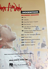 Jimi Hendrix Woodstock Recorded Versions Songbook 1994