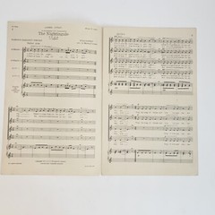 Vintage 1929 Laurel Octavo The Nightingale Sheet Music by Tchaikovsky