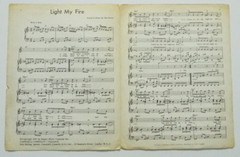 The Doors Light My Fire 1967 Sheet Music – Rare