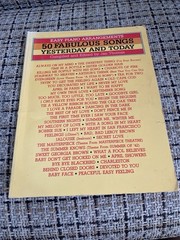 VTG Warner Bros. Publications Easy Piano Arrangements Song Book, Pop Listening