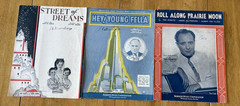 Mixed Lot of 80+ Vintage 1920&rsquo;s-1930&rsquo;s Piano Vocal Sheet Music. Folk, Pop, Etc.