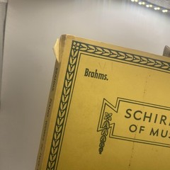Vintage G Schirmer Brahms Piano Works Vol 1 Piano Score Yellow Vol 1757 USA