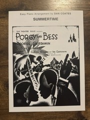 Vintage 1992 (1935) Sheet Music, Summertime, Porgy And Bess, George Gershwin